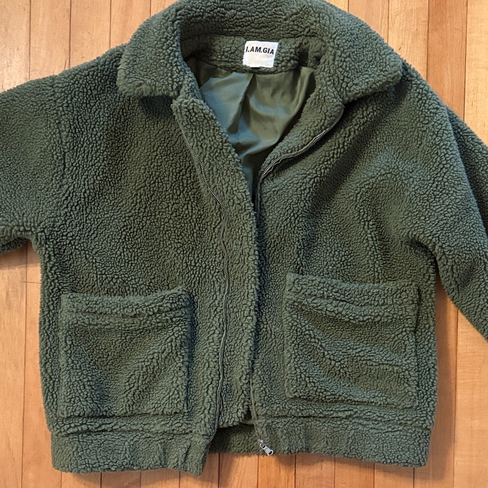I.AM.GIA Olive Teddy Jacket